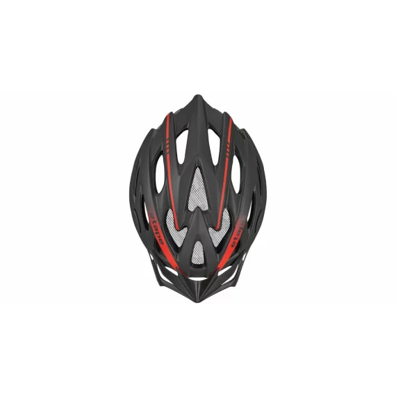 Casca de bicicleta Twister negru-rosu
