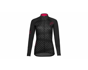 Bluza dama pentru ciclism Gaia 2.0, negru-roz