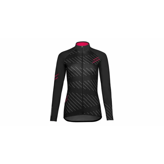 Bluza dama pentru ciclism Gaia 2.0, negru-roz