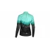 Bluza dama pentru ciclism Gaia 2.0, negru-verde menta