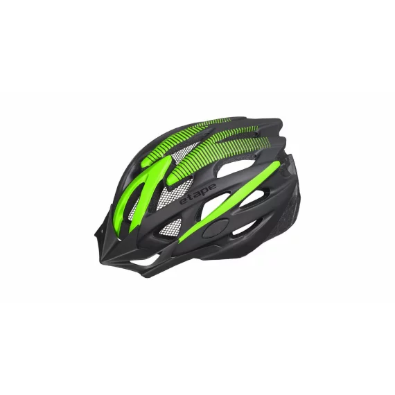 Casca de bicicleta Twister negru-verde