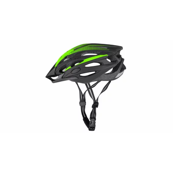 Casca de bicicleta Twister negru-verde