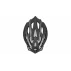 Casca de bicicleta Twister negru-alb