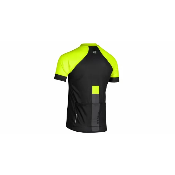 Tricou barbati pentru ciclism Cube, negru-galben neon