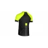 Tricou barbati pentru ciclism Cube, negru-galben neon