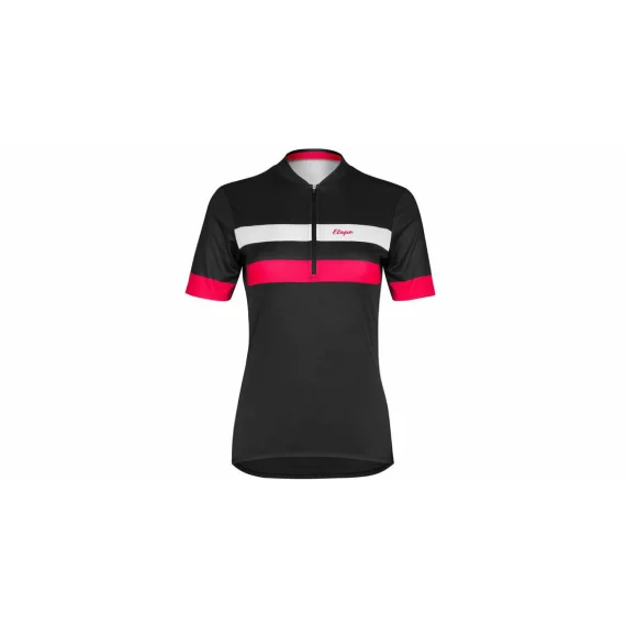 Tricou dama pentru ciclism Clara 2.0, negru-roz