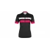 Tricou dama pentru ciclism Clara 2.0, negru-roz
