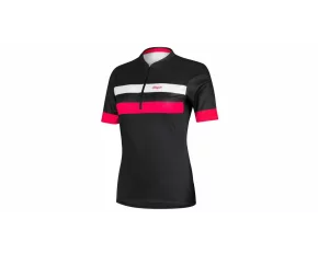 Tricou dama pentru ciclism Clara 2.0, negru-roz