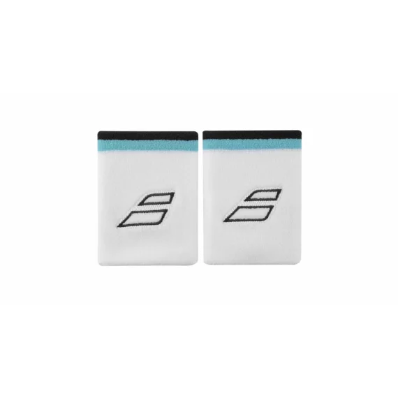 Mansete Babolat Terry Jumbo Wristband 2025, alb-albastru