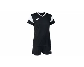 Set tricou si short fotbal pentru femei Joma Phoenix, negru