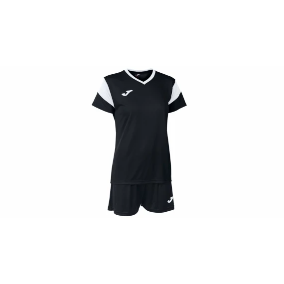 Set tricou si short fotbal pentru femei Joma Phoenix, negru