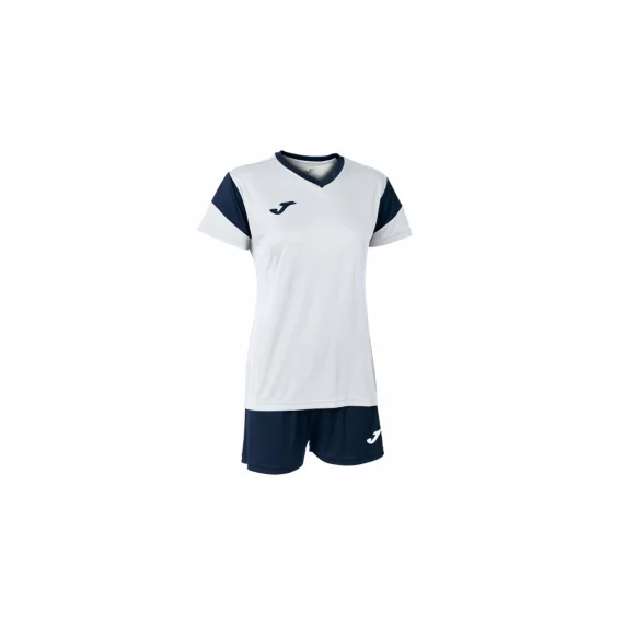 Set tricou si short fotbal pentru femei Joma Phoenix, alb