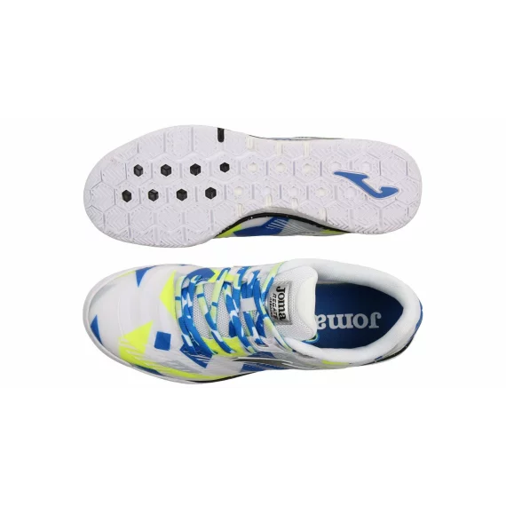 Pantofi futsal Joma Top Flex Rebound 2401, negru-verde