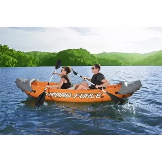 Caiac gonflabil pentru 2 persoane, BESTWAY 65077, include accesorii