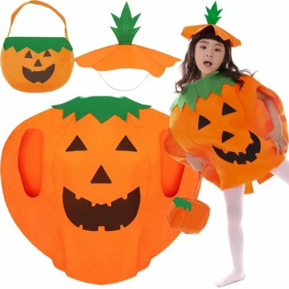 Costum pentru copii, forma dovleac, marime universala, Pumpkin