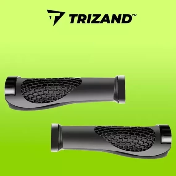 Mansoane pentru ghidon bicicleta, set 2 bucati, negru