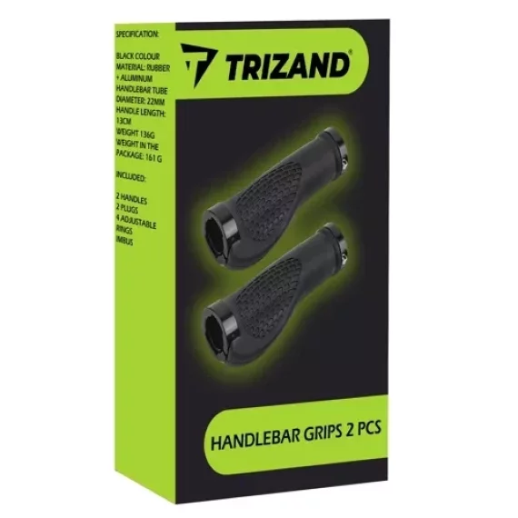 Mansoane pentru ghidon bicicleta, set 2 bucati, negru