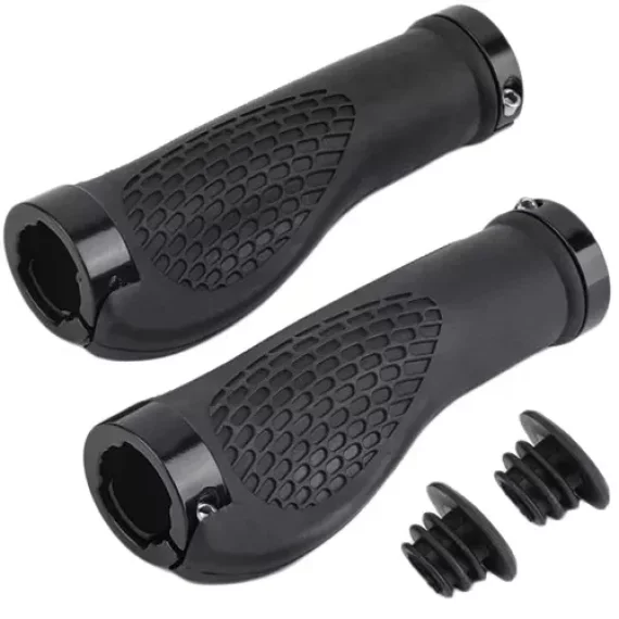 Mansoane pentru ghidon bicicleta, set 2 bucati, negru