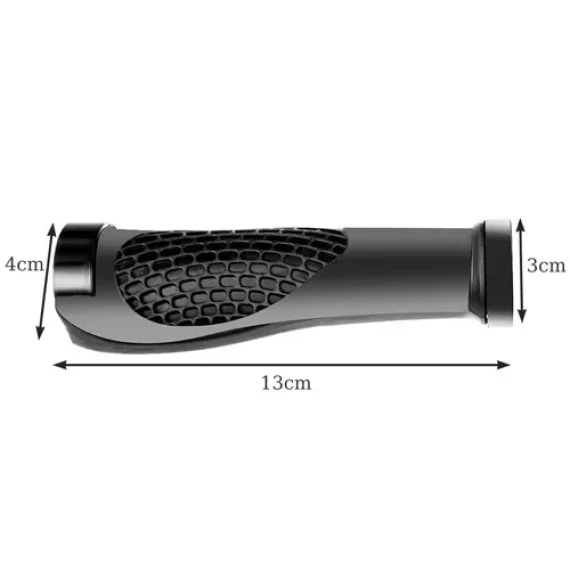 Mansoane pentru ghidon bicicleta, set 2 bucati, negru