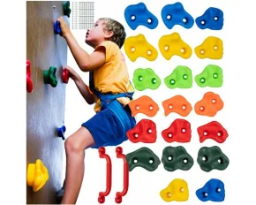 Set 22 piese de escalada pentru copii, Kruzzel 25395, multicolor