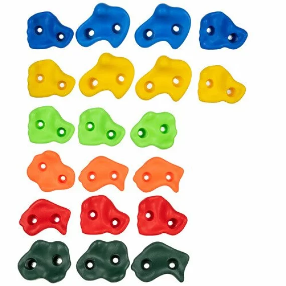 Set 22 piese de escalada pentru copii, Kruzzel 25395, multicolor