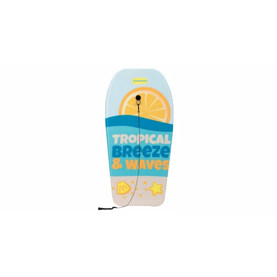 Placa surf bodyboard Ikaia ZBG,93 x 48 x 5 cm, albastru-galben