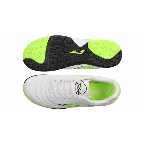Ghete fotbal pentru teren sintetic JOMA Toledo JR 2502, alb-verde