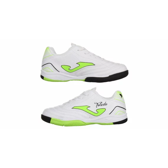 Pantofi de interior pentru copii Joma Toledo JR 2502  alb-verde