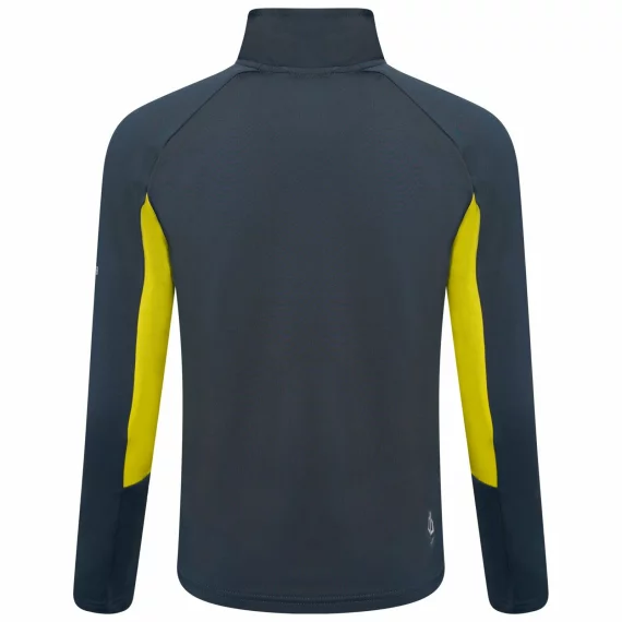 Bluza cu fermoar strech Exception copii, Dare2B, galben-gri