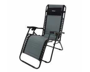 Scaun tip sezlong Regatta Colico Reclining Lounge, gri