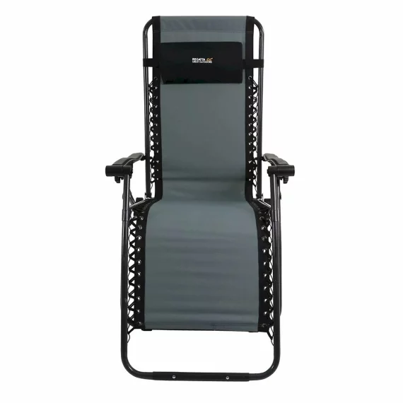 Scaun tip sezlong Regatta Colico Reclining Lounge, gri