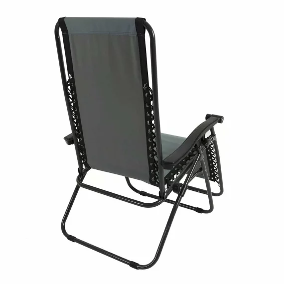 Scaun tip sezlong Regatta Colico Reclining Lounge, gri