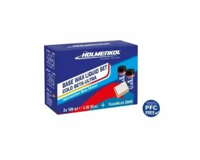 Set 2x 100ml ceara lichida, Holmenkol Basic Liquid Set COLD