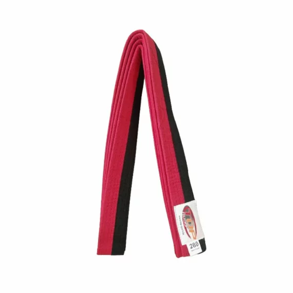 Centura din bumbac pentru kimono, Top Budo, lungime 280 cm, culoare rosu-negru