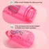Sticla pentru apa, Copii 3E CHOICE Baby 500ml cu pai, capac Flip-Top si manere – Rezistenta, usor de folosit, fara BPA, culoare roz