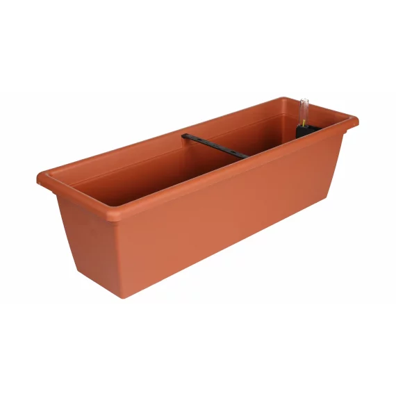 Ghiveci pentru fereastra cu autoirigare Magnolie 2Smart 60 cm, teracota
