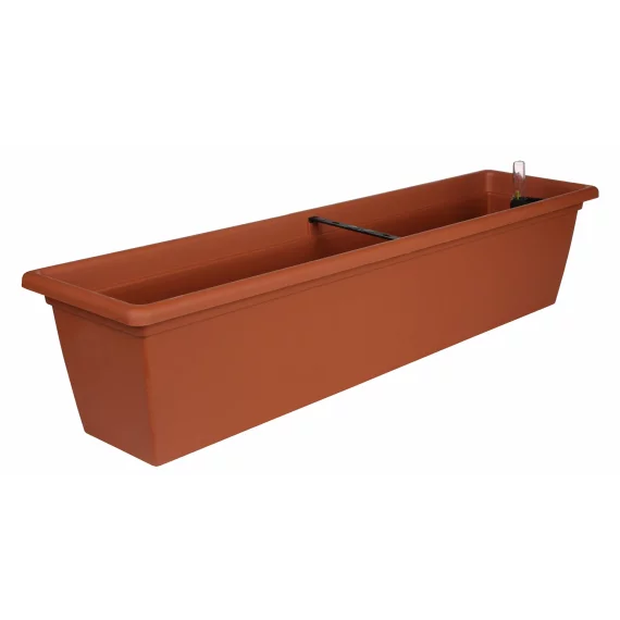 Ghiveci pentru fereastra cu autoirigare Magnolie 2Smart 80 cm, teracota