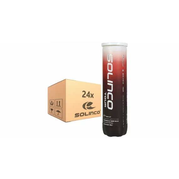 Bax de 96 mingi tenis Solinco Tour 24 x 4 buc