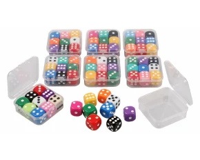 Set 72 de zaruri multicolore, AC6 8 x 9 buc