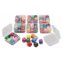Set 72 de zaruri multicolore, AC6 8 x 9 buc