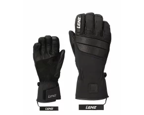 Manusi schi din piele, pentru barbati, Lenz Think About Ski Glove, negru