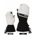 Manusi schi din piele, pentru femei, Lenz Think About Ski Glove Lobster, alb