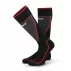 Set 2 perechi de sosete pentru schi, LENZ Performance Ski, culoare negru-rosu