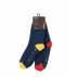 Set 2 perechi sosete pentru copii, antiderapante, Lenz Kids Rubber Prin, albastru