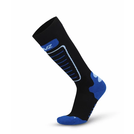 Sosete de schi pentru copii, Lenz Skiing Kids, culoare negru-albastru