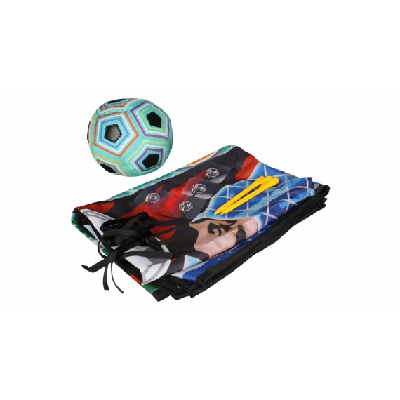 Tinta textila pentru antrenament fotbal cu minge cu velcro