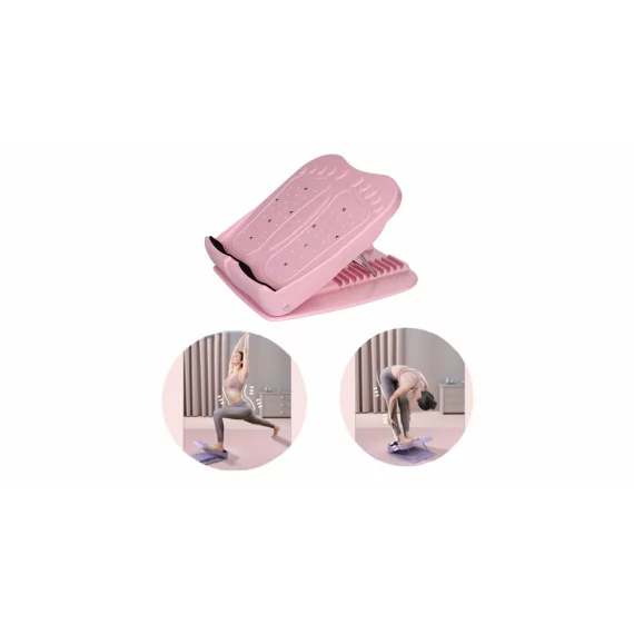 Placa stretching reglabila pentru yoga si intinderea picioarelor, roz