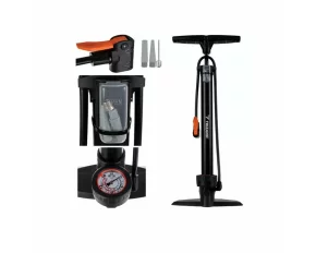 Pompa multifunctionala de podea cu manometru si furtun, Trizand Floor Pump, presiune maxima 16 bar / 230 PSI