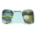 Set complet de badminton pliabil, Trizand Badminton in case, include 2 rachete, 2 fluturasi fileu si suport, geanta de transport