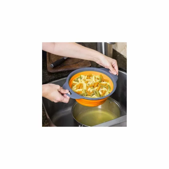 Strecuratoare pliabila, Ruhhy Collapsible bowl, culoare portocaliu-gri